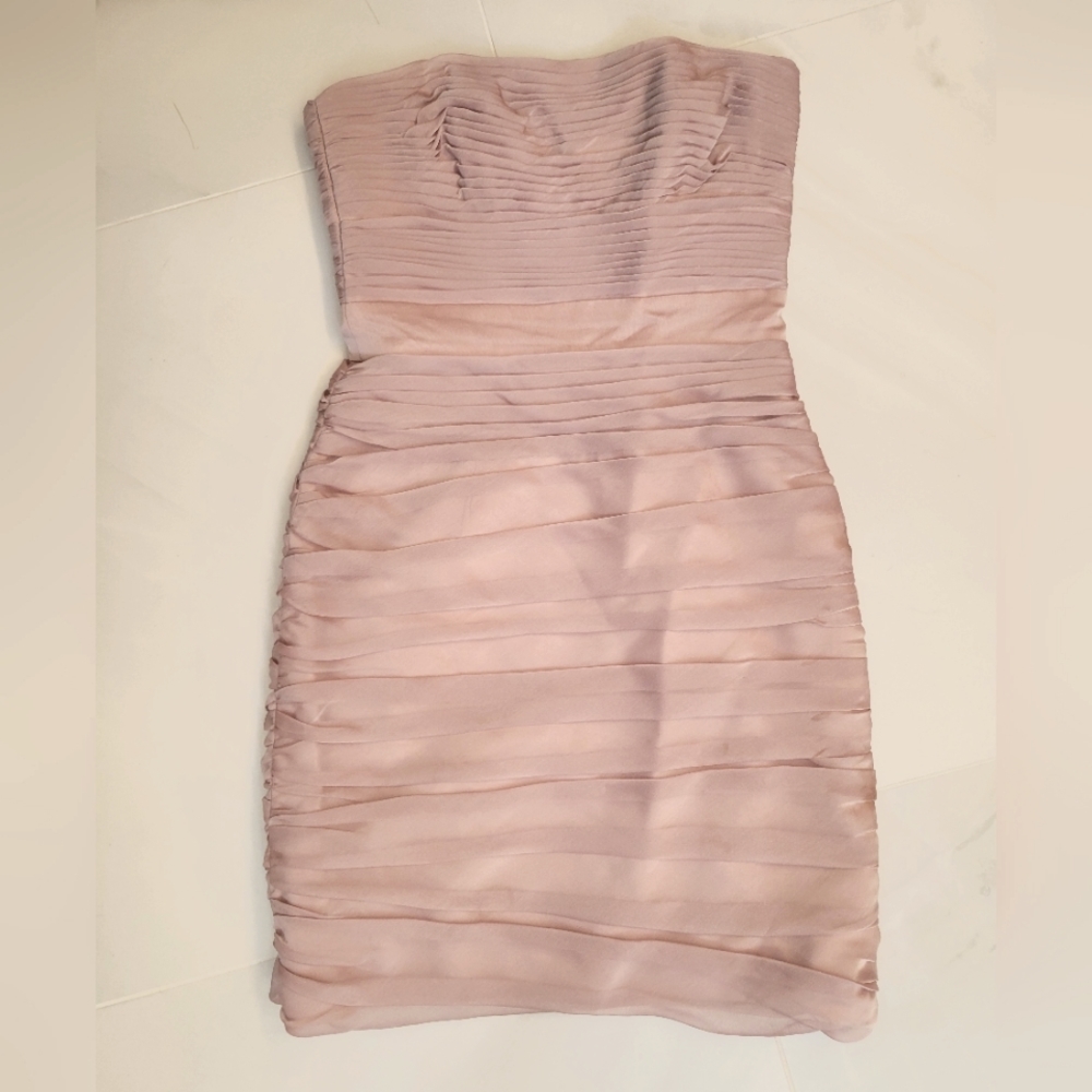 Monique Lhuillier Pink Tube Dress